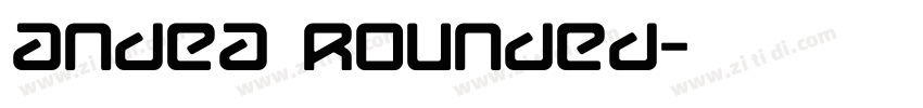 Andea Rounded字体转换